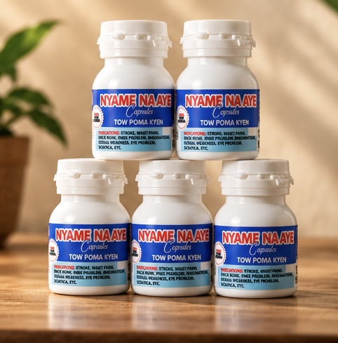 Nyame Na Aye Capsules bottles